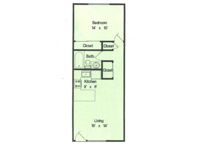 1 bedroom