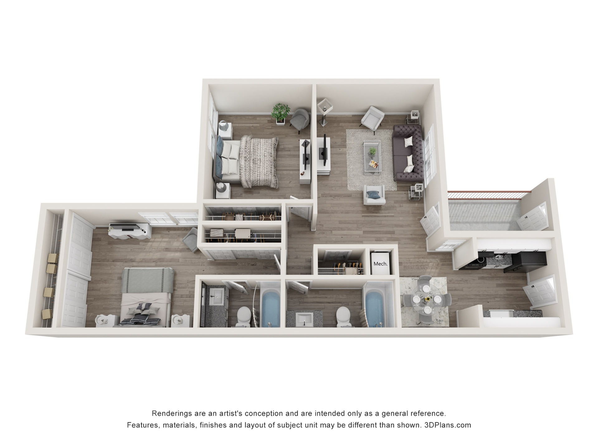Floor Plans | 1 and 2 Bedroom Apartments In Greenville, SC | Greenville ...