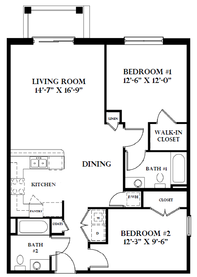Manteo 2 Bed Apartment Heritage at Settler’s Landing