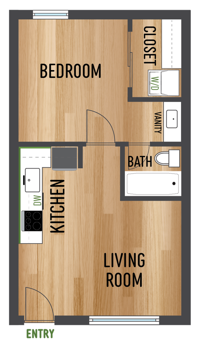 A1 1 Bed Apartment Century Apartments