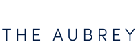 Sophisticated logo design for The Aubrey by Wilcox Communities, featuring elegant typography in a deep blue hue.