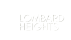 Sophisticated logo for Lombard Heights Apartments, featuring a minimalistic house design with bold lettering.