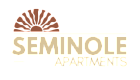Elegant Seminole Apartments logo featuring a stylized sun emblem.