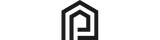 Plainview logo featuring a minimalist, geometric building outline in black and gray, forming an abstract entryway or doorway design.