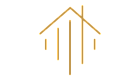 Elegant linear gold logo representing modern architecture design.