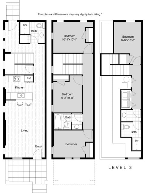 4-Bed TH floor plan