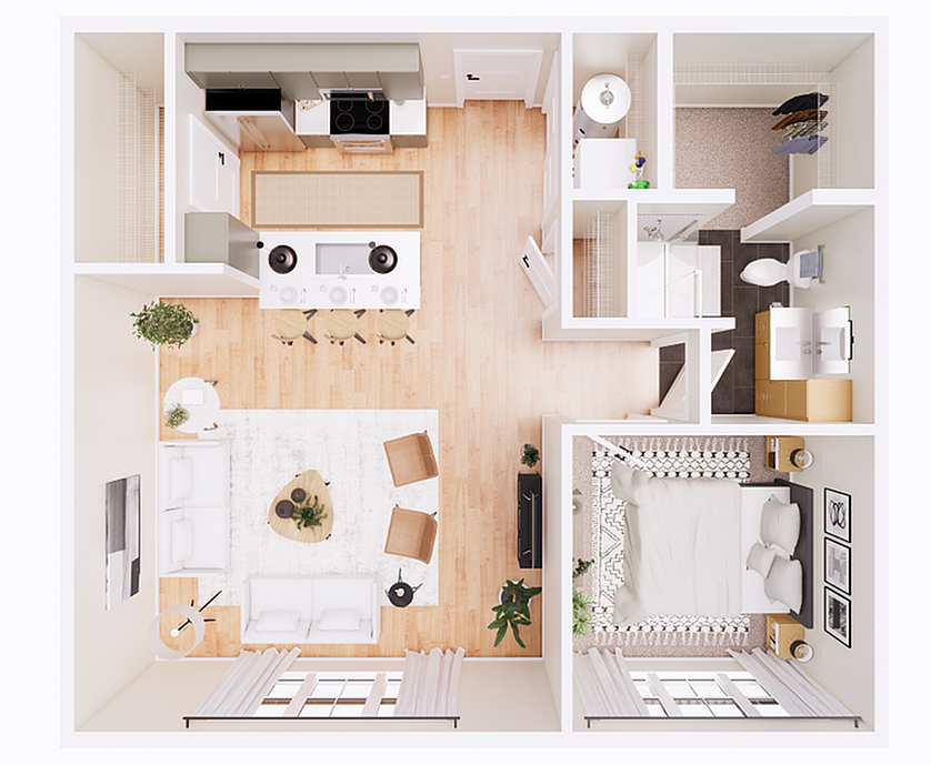 Michael-1D floor plan