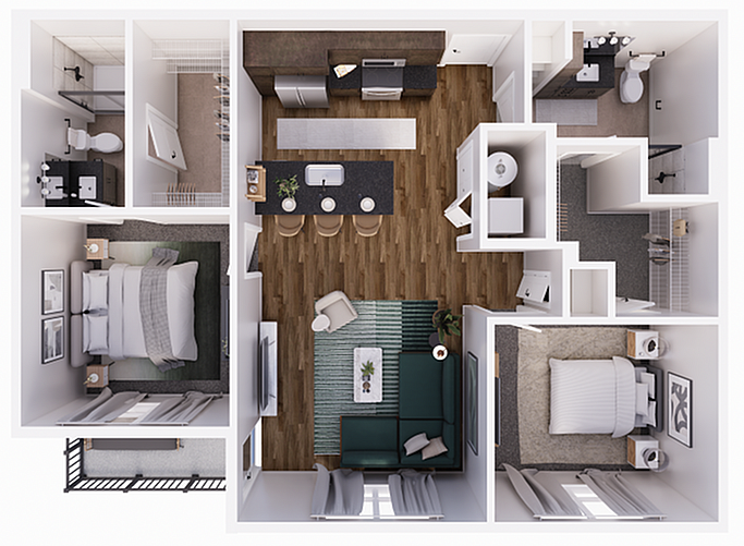 2B floor plan