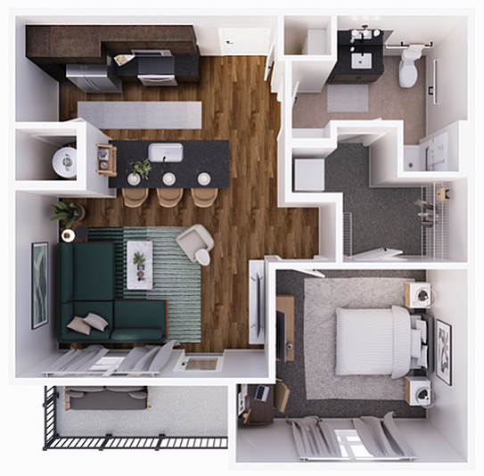 1E ADA floor plan