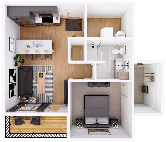The Sage-1H floor plan