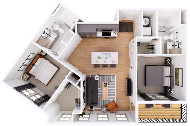 The Sage-2B floor plan