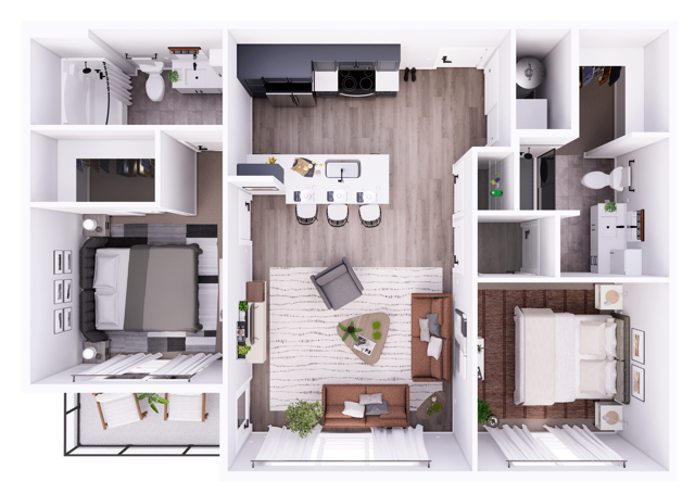 Tillmore-2B ADA floor plan