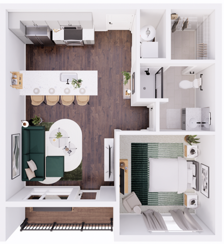 Midpoint West-1B floor plan