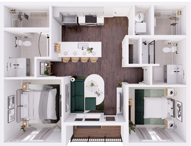 Midpoint West-2A_ADA floor plan