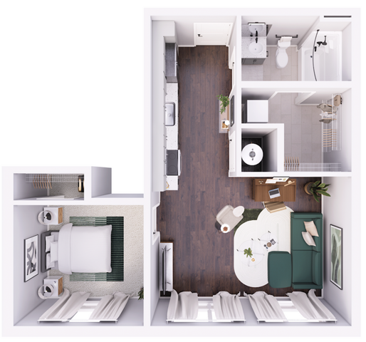 Midpoint West-1C floor plan