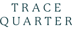Elegant Trace Quarter logo in dark teal font.