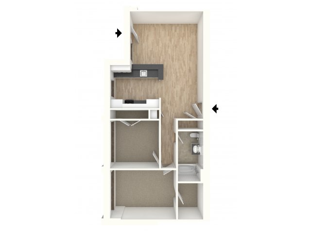 Two Bedroom Apartment | City View Apartments, Lancaster, PA