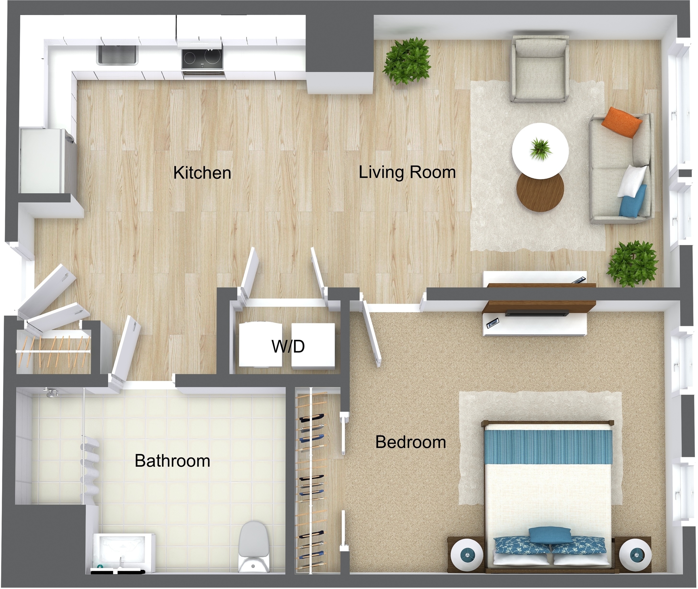 1 Bedroom 1 Bathroom A4