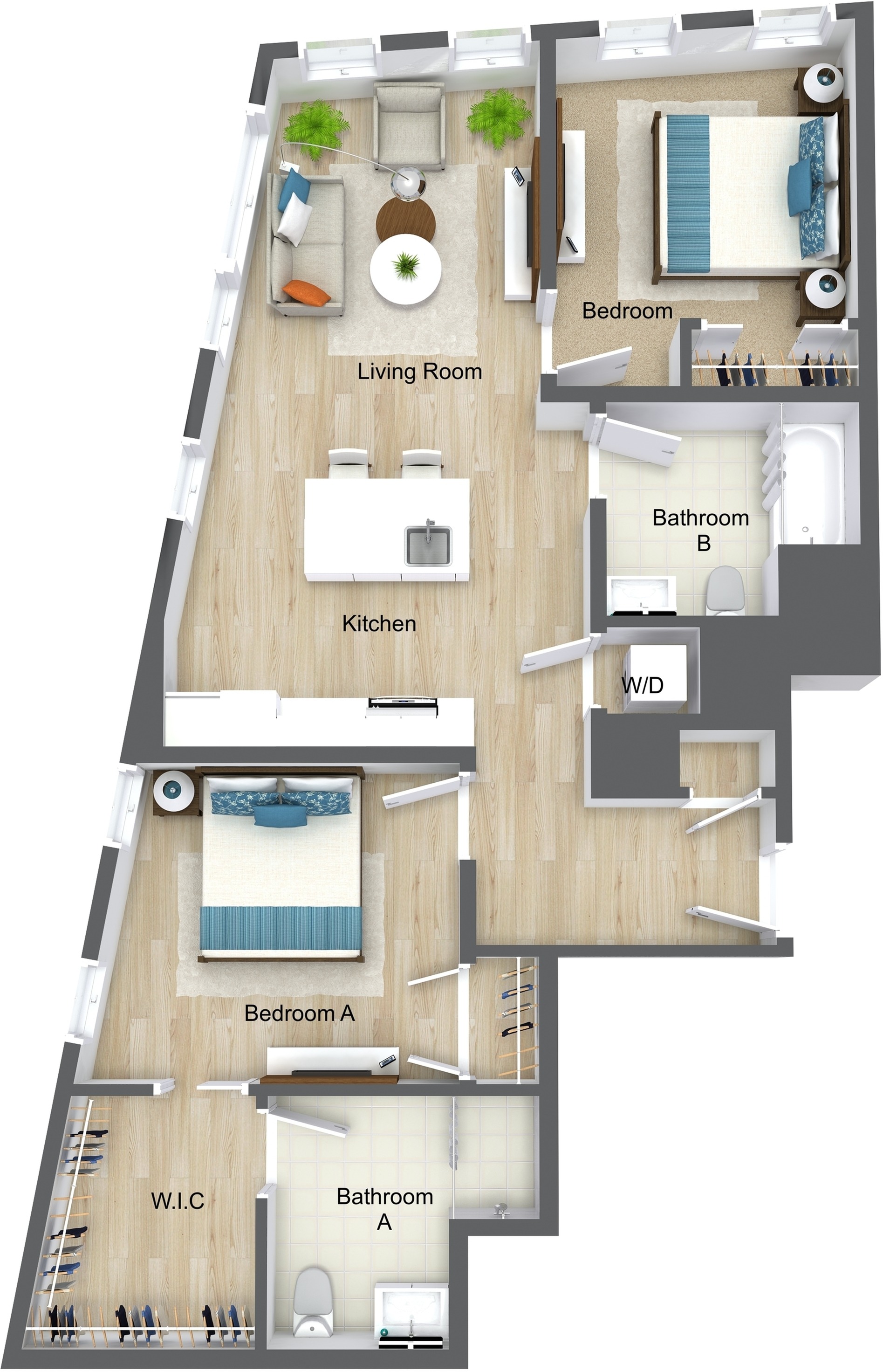 2 Bedroom 2 Bathroom B5