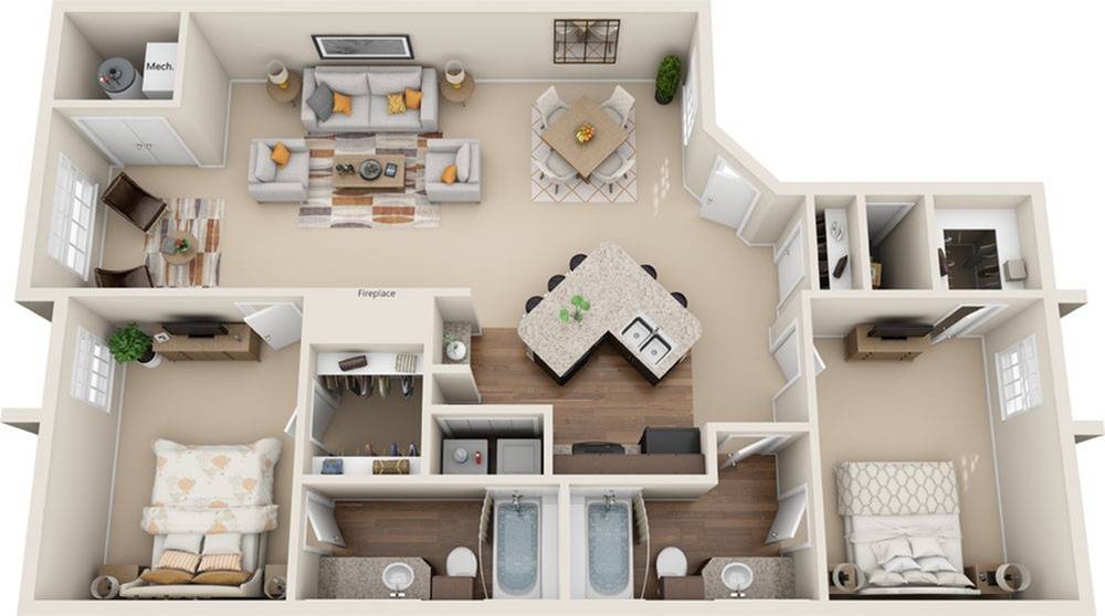 Willowbrook 2 Bed Apartment Hickory Creek