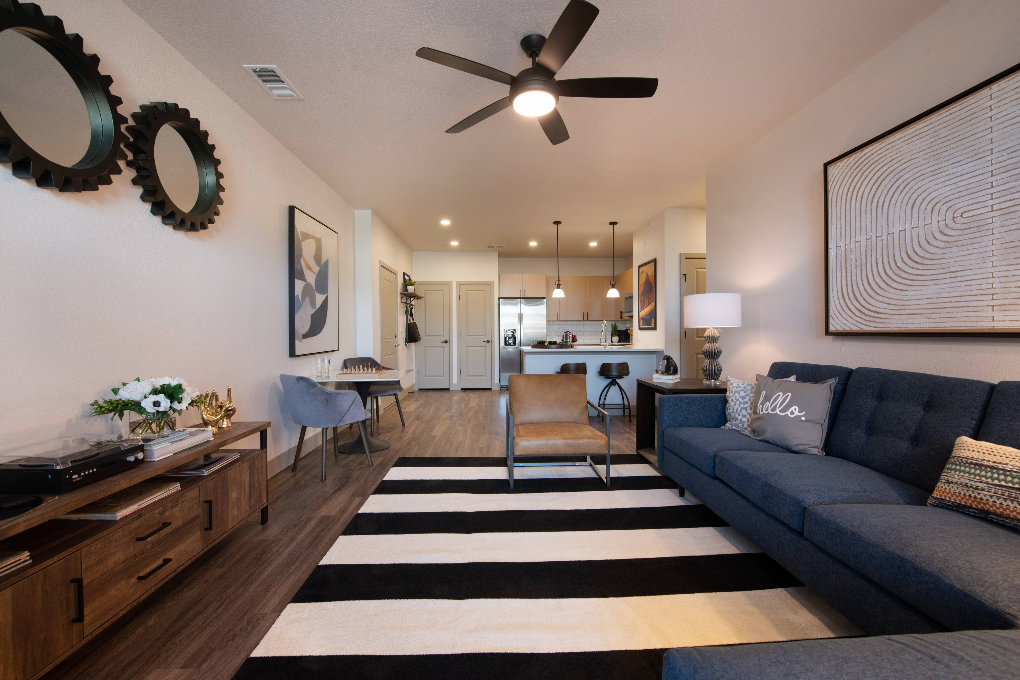 Spacious 9-foot ceilings