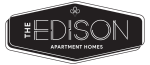 Sleek and modern logo for The Edison Apartment Homes, showcasing luxury living.