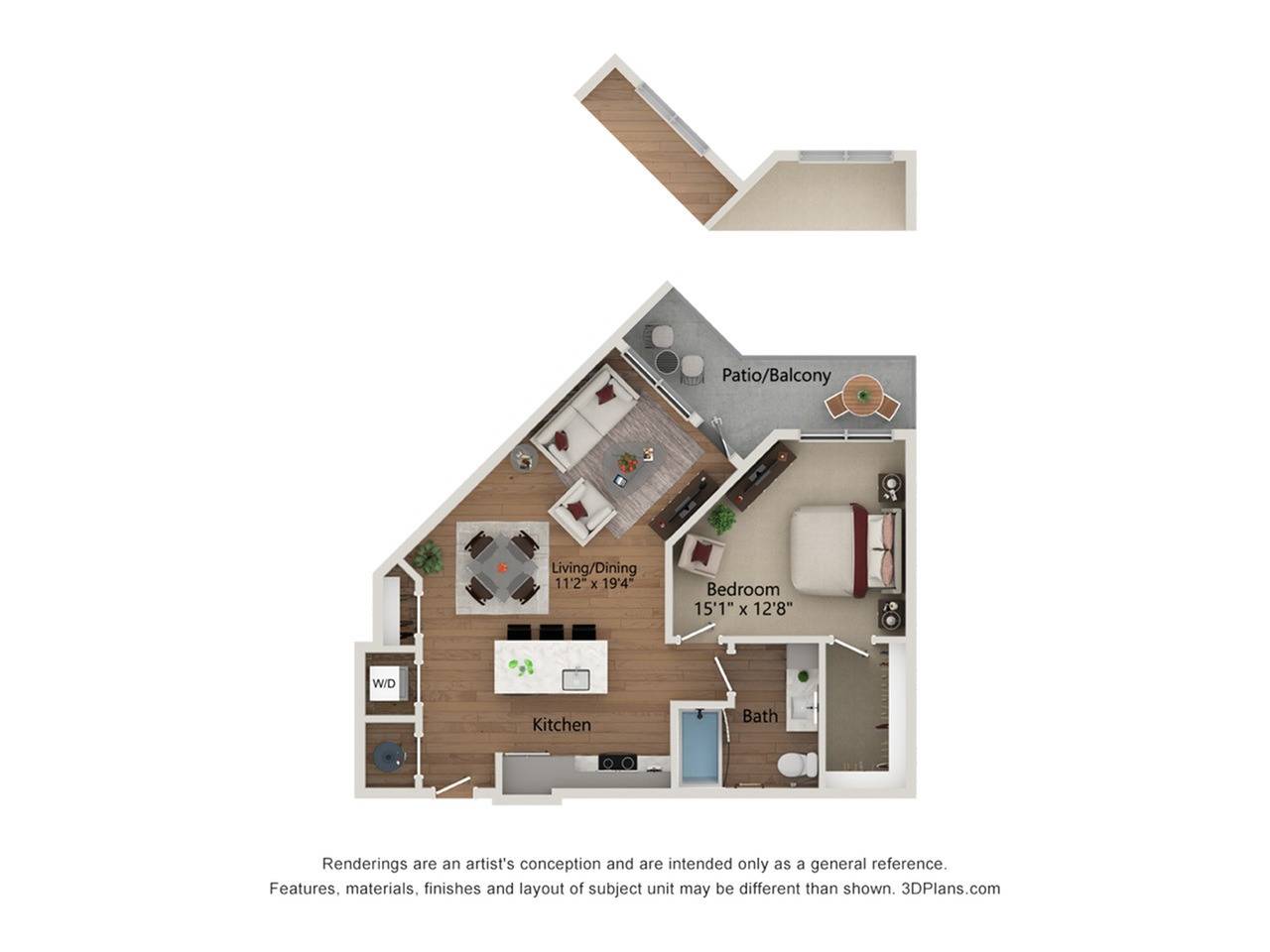 Floor plan layout diagram for A8