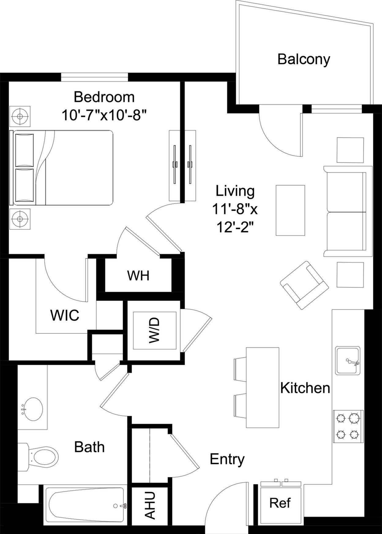 Floor plan layout diagram for A1