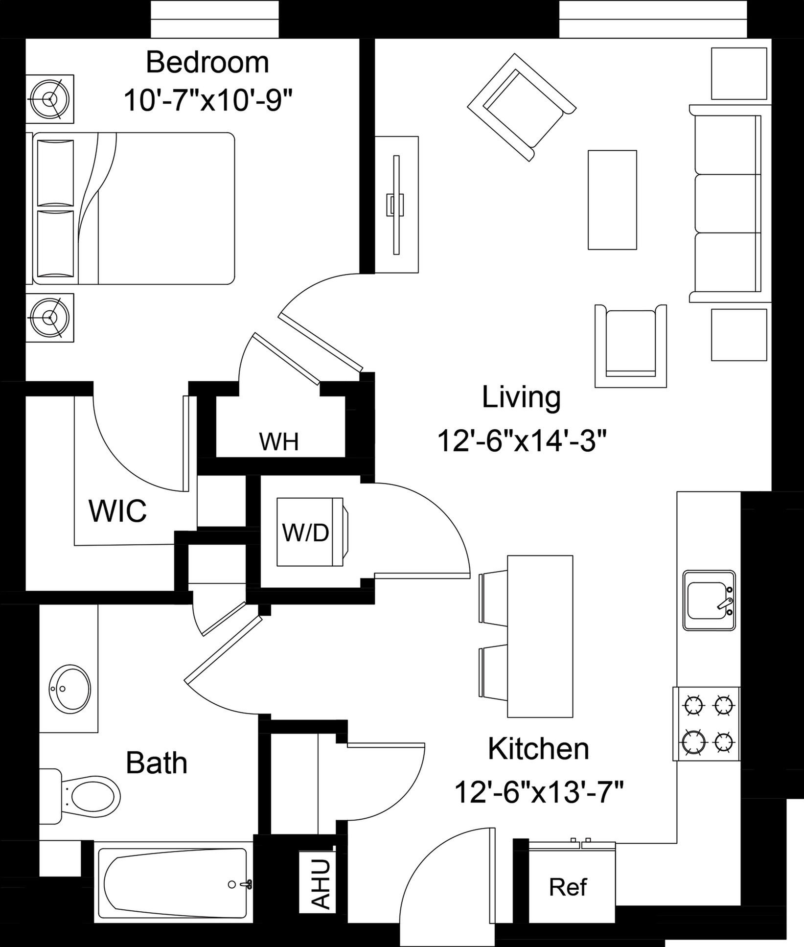 Floor plan layout diagram for A2