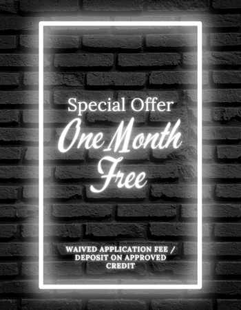 Disclaimer: Effective 02/07/2023. Lease by 02/15 must move in by Feb 28th. On Selected Units. Call today.