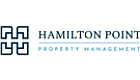 Hamilton Point Property Management logo featuring a modern geometric design, symbolizing professionalism and reliability.