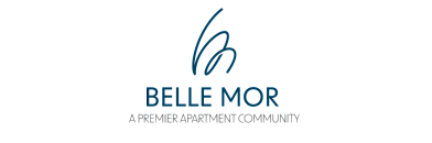 Logo of Belle Mor, showcasing a premier apartment community with elegant and modern design elements.