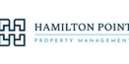 Hamilton Point Property Management logo, featuring a geometric design and modern font.