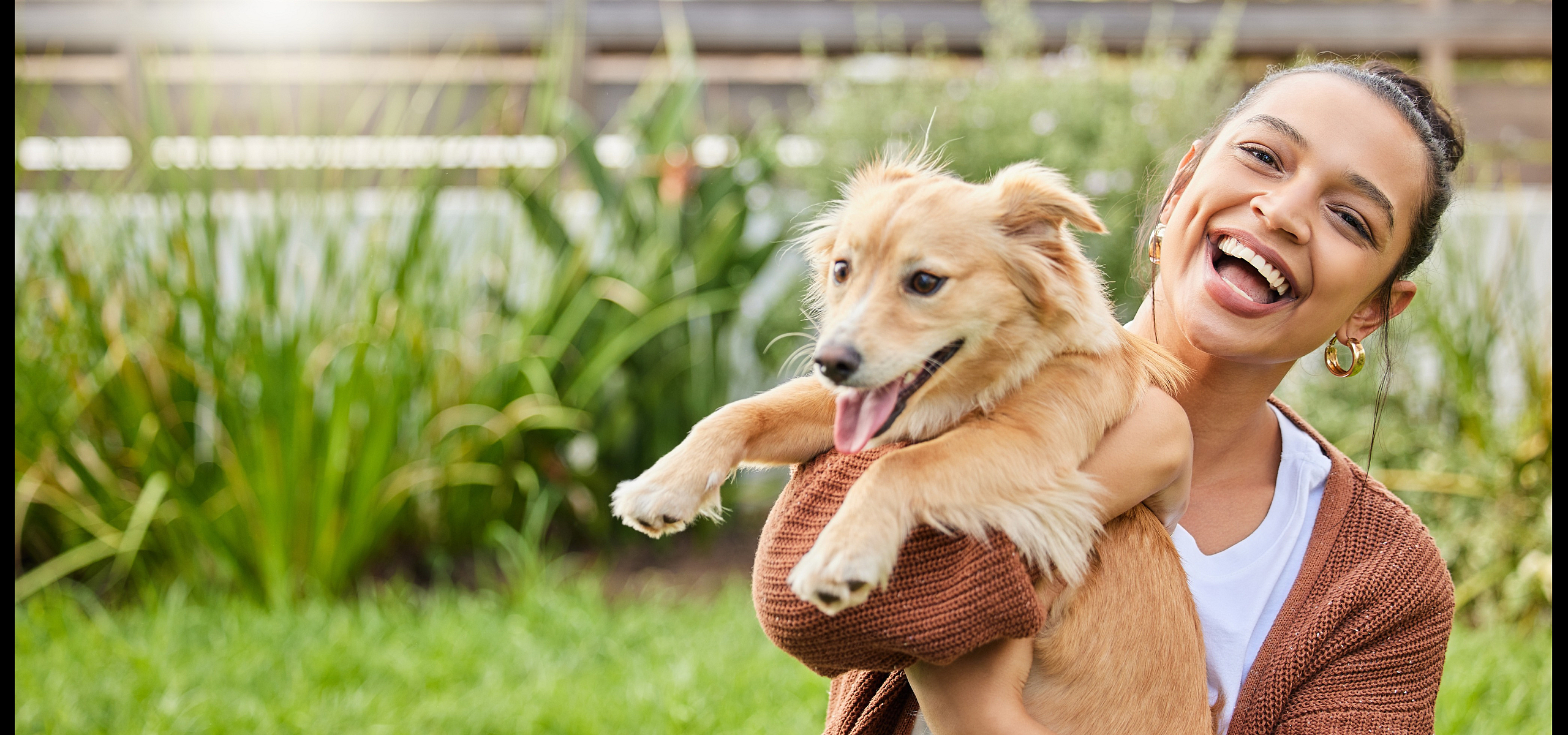 person with dog