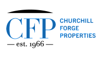 Logo of Churchill Forge Properties established in 1966, featuring the initials CFP.