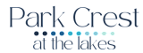 Elegant logo for Park Crest at the Lakes, featuring a modern design with tranquil blue tones.