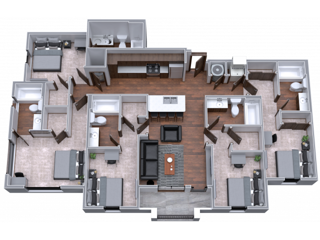 5 bedroom apartment floor plan