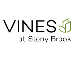 Elegant logo for Vines at Stony Brook featuring a green vine motif, representing luxurious and eco-friendly living.