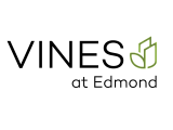 Elegant logo for Vines at Edmond showcasing modern and minimalist design.