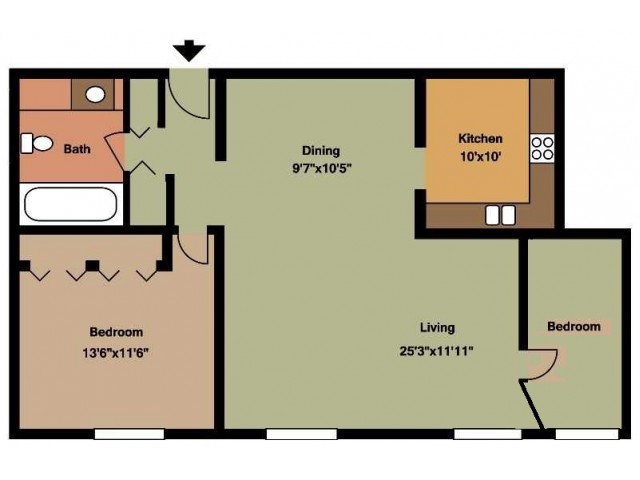2 Bedroom Unit C