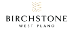 Elegant Birchstone West Plano logo featuring a sophisticated design with modern accents.