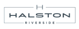 Halston Riverside logo in sleek, modern typography, promising luxury and sophistication.