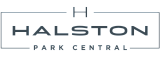 Halston Park Central logo featuring sleek, modern typography and design.