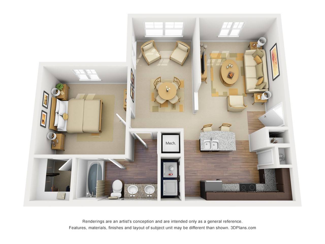 Floor plan layout diagram for A1SR