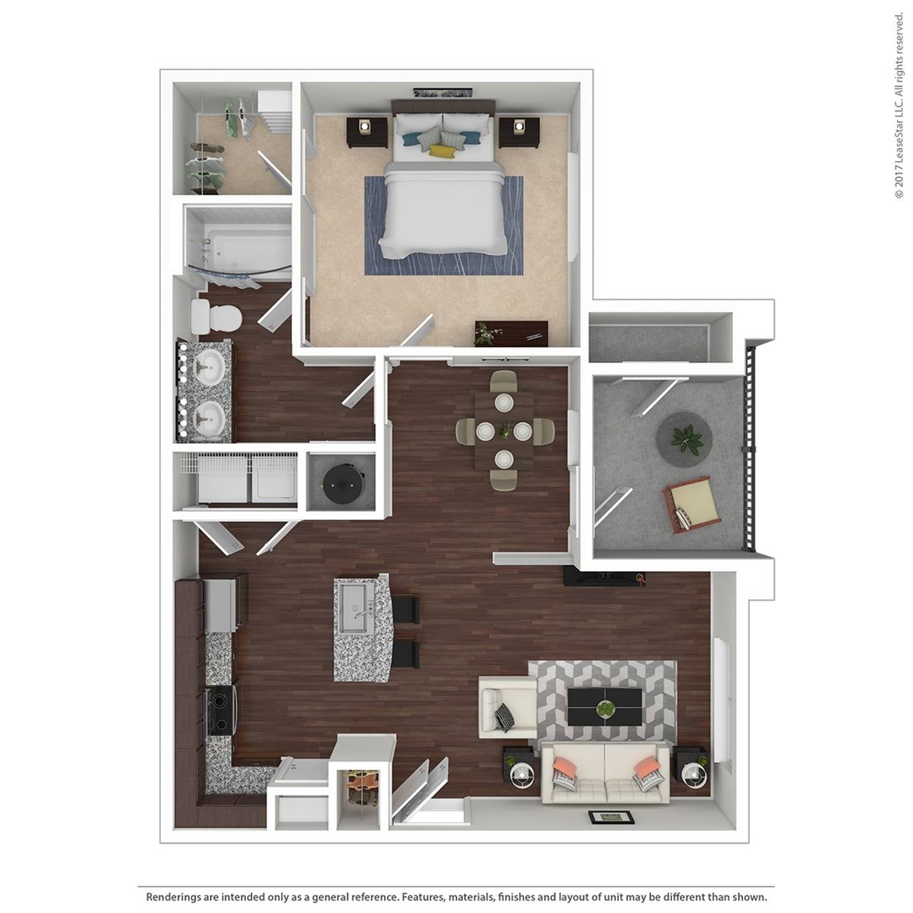 Floor plan layout diagram for A1