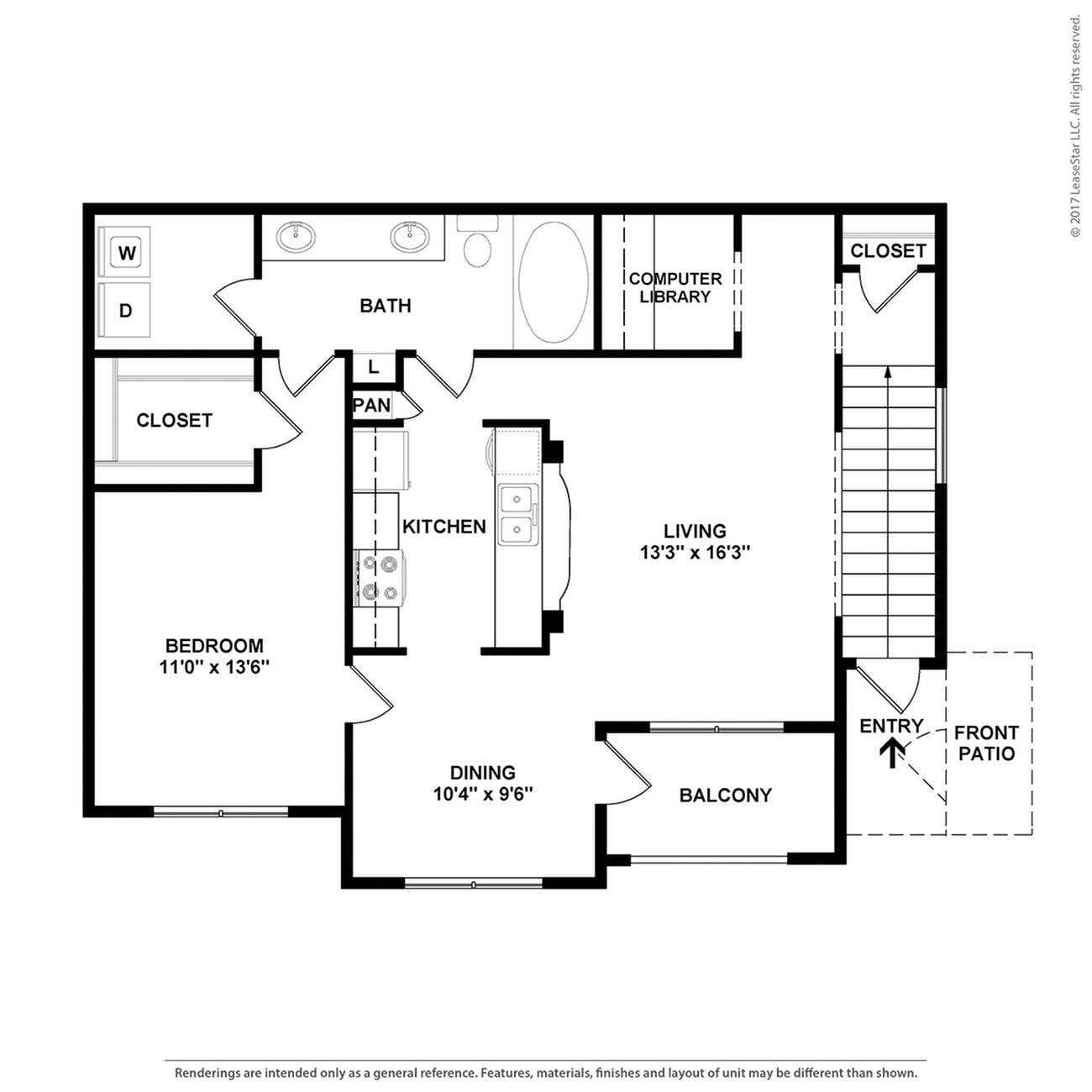Floor plan layout diagram for A3S