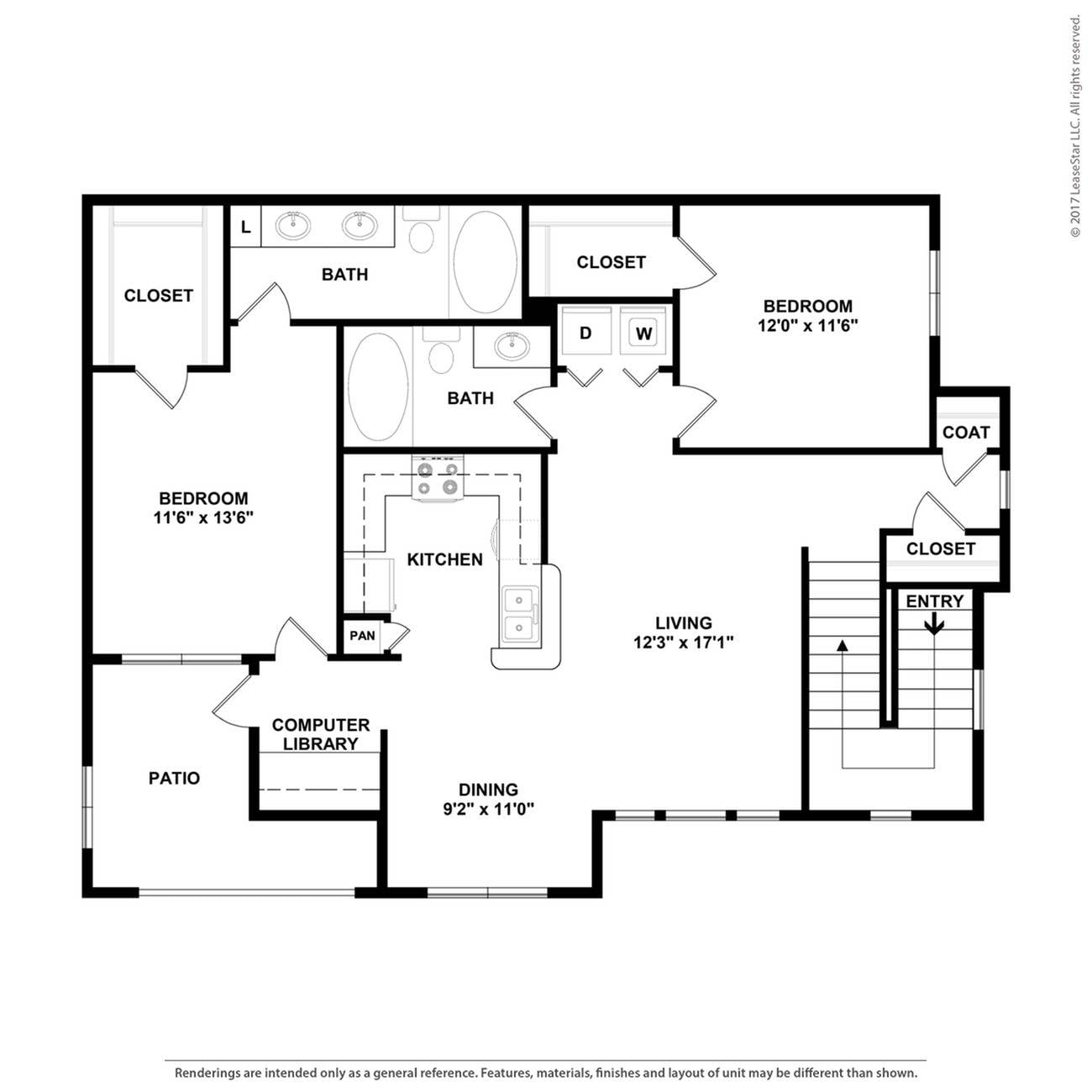 Floor plan layout diagram for B3S