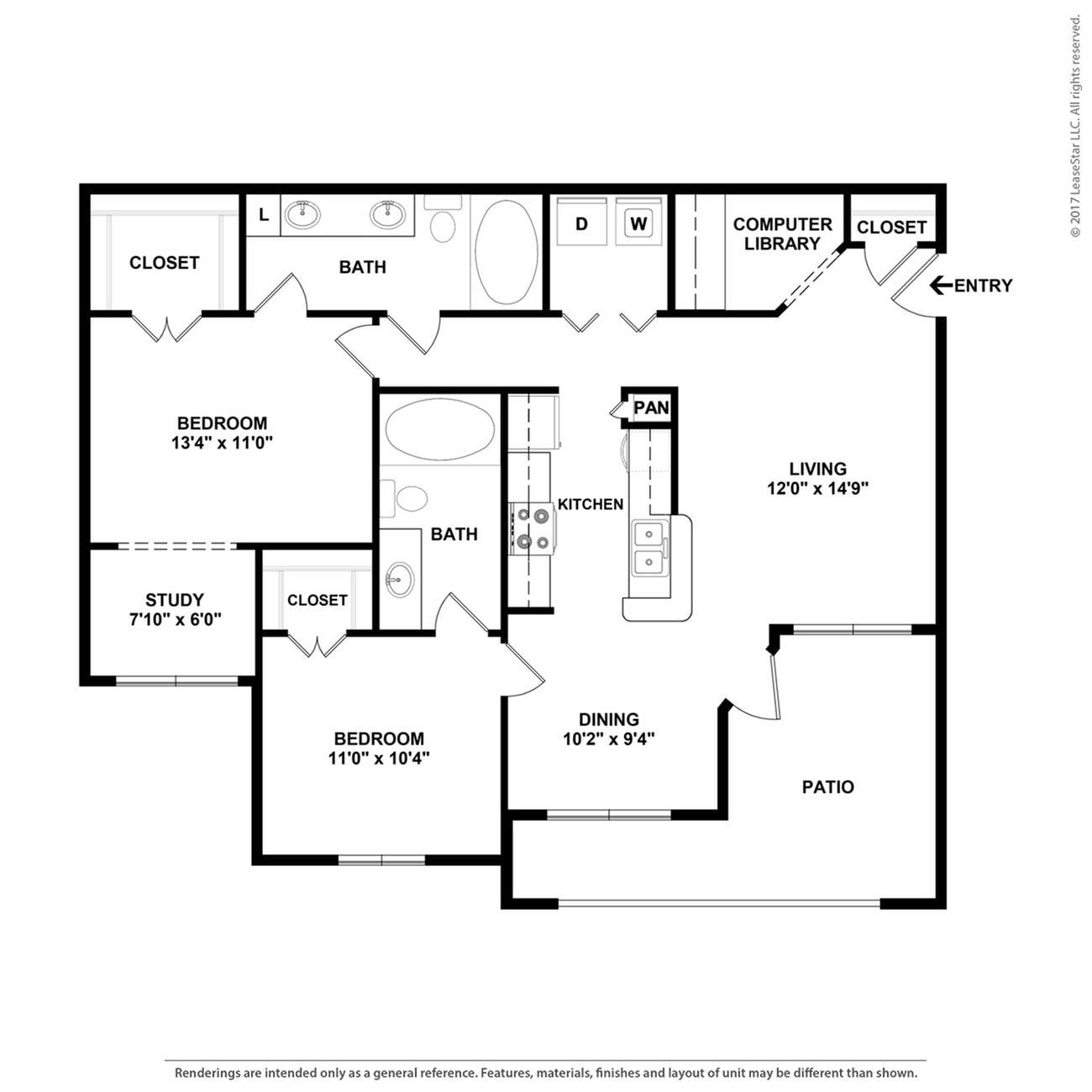 Floor plan layout diagram for B2GS