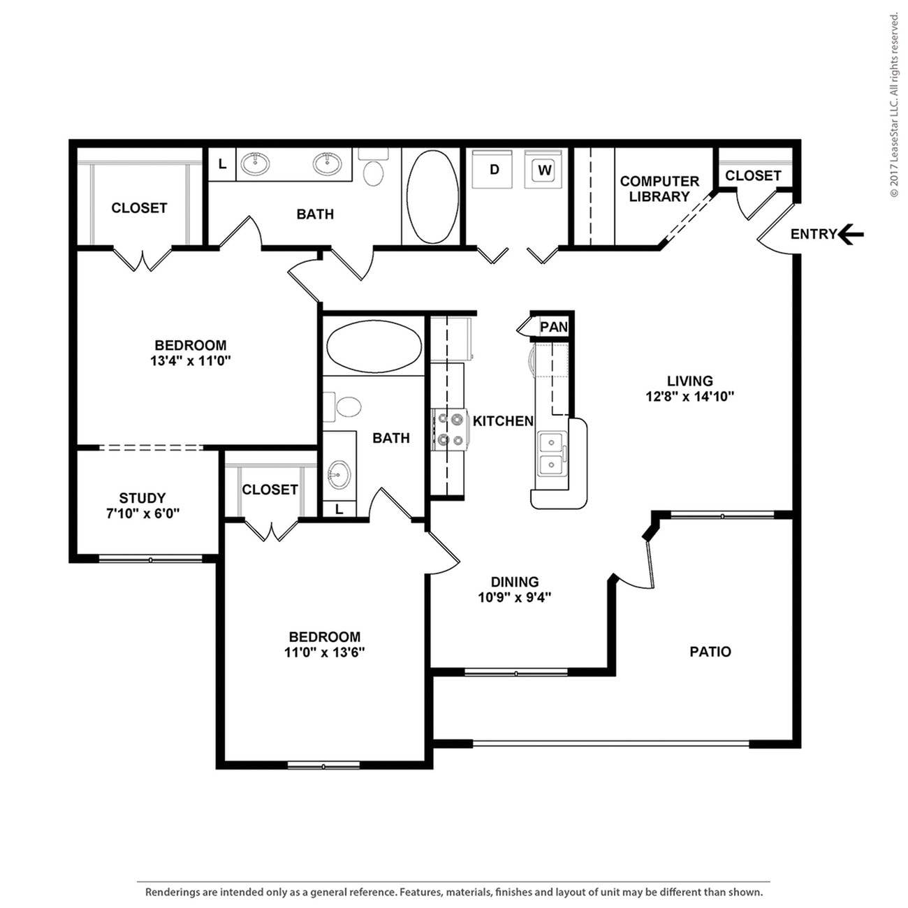 Floor plan layout diagram for B4