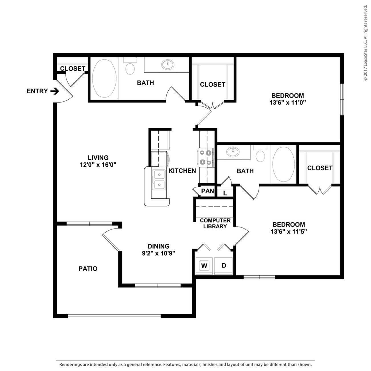 Floor plan layout diagram for B1
